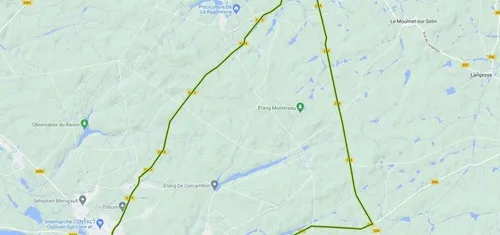 Mapa de la 3ª etapa París-Niza