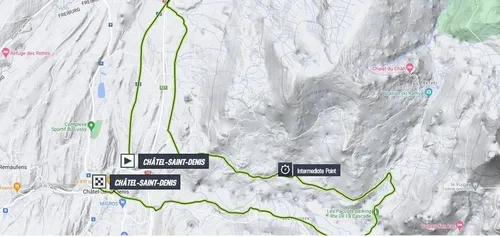 Mapa Tour de Romandía 2023 etapa 3