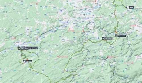 Mapa de la Flecha Valona 2023