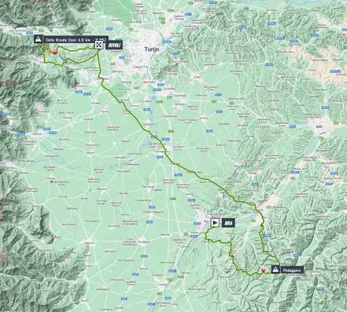 Mapa Giro de Italia 2023 etapa 12
