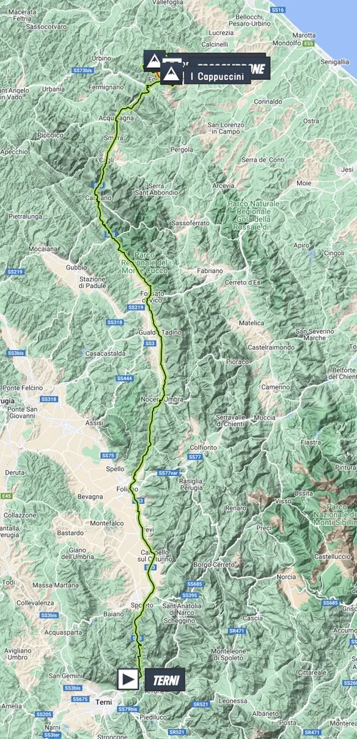 Mapa Giro de Italia 2023 etapa 8