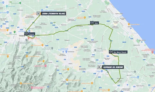 Mapa Giro de Italia 2023 etapa 9