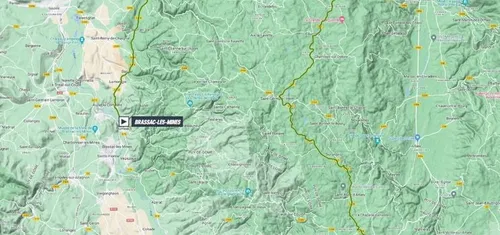 Mapa de la etapa 2 del Criterium du Dauphiné 2023