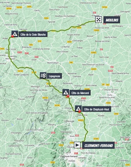 Mapa Tour de Francia 2023 etapa 11