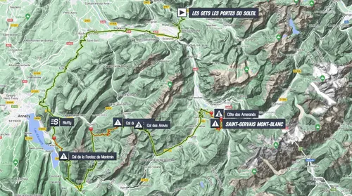 Mapa Tour de Francia 2023 etapa 15