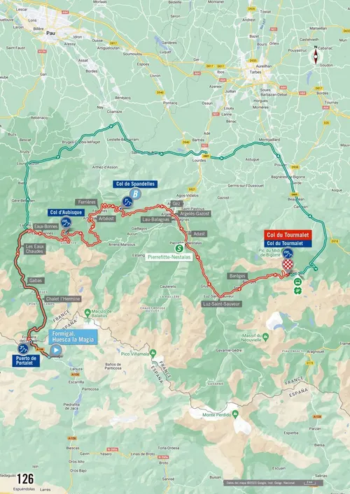 Mapa Vuelta a España 2023 etapa 13
