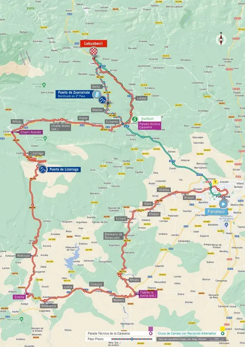 Mapa Vuelta a España 2023 etapa 15