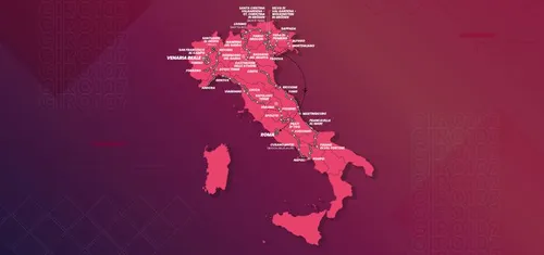 Mapa Giro de Italia 2024