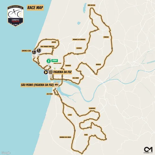 Mapa&nbsp;Figueira Champions Classic - Casino Figueira 2024