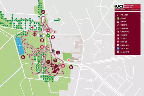 Mapa Copa del Mundo Hoogerheide 2024