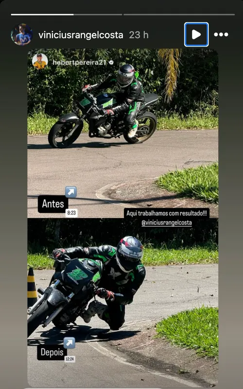 Vinicius Rangel y su nueva afición.&nbsp;