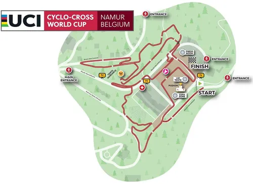 Mapa Namur Copa del Mundo 2024