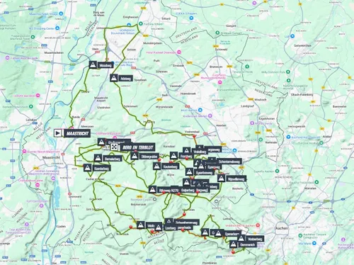 Mapa Amstel Gold Race 2025