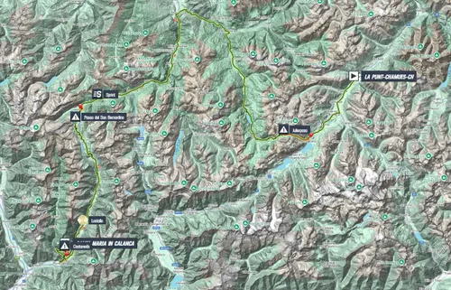 Mapa Vuelta a Suiza 2025 etapa 5
