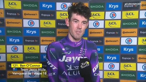 Ben O'Connor, ganador de la 18ª etapa del Tour de Francia 2025