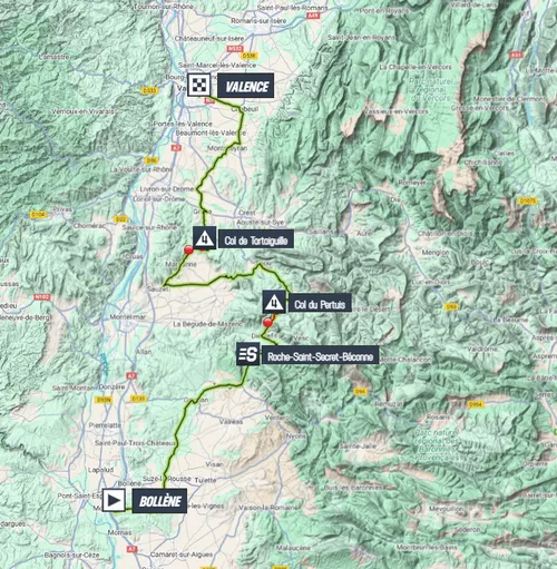 Mapa etapa 17 Tour de Francia 2025