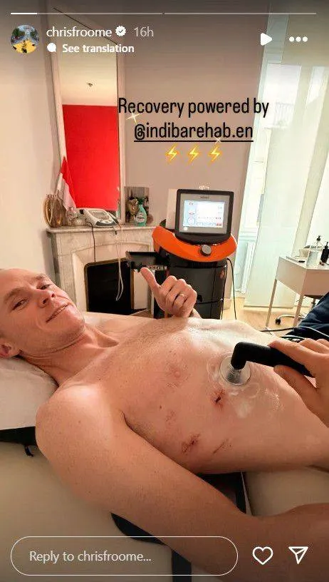 Chris Froome se recupera de un gravísimo accidente