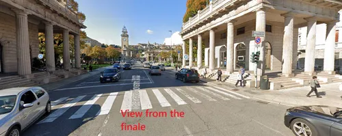 Línea de meta en Bérgamo.