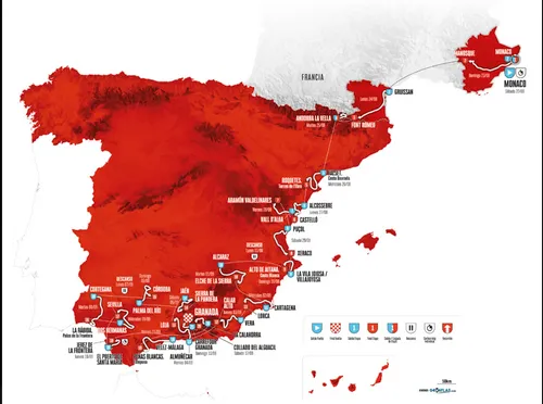 Las 21 etapas de la Vuelta a España 2026