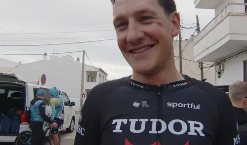 Stefan Kung, en el Trofeo Ses Salines de la Challenge Mallorca