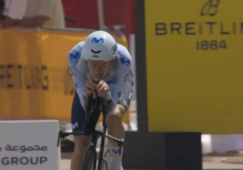 Pablo Castrillo, en el UAE Tour 2026