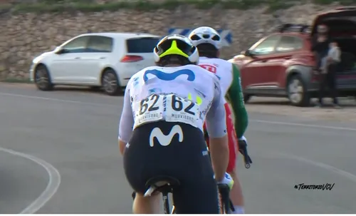 Raúl García Pierna protagonizó la fuga de la etapa 3 de la Volta a la Comunitat Valenciana