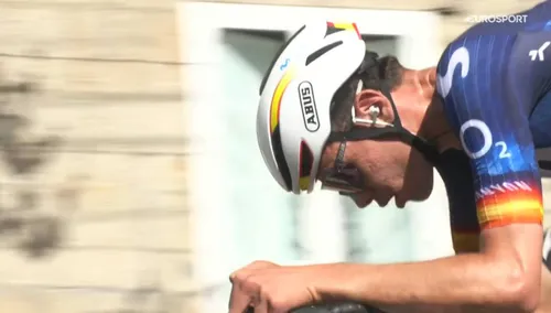 Iván Romeo, estrella de Movistar Team en O Gran Camiño 2026.