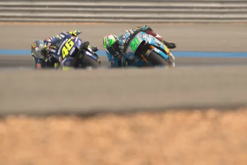 Pirro in azione con la Yamaha Lorenzini