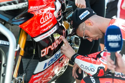 Valentino Rossi in pista