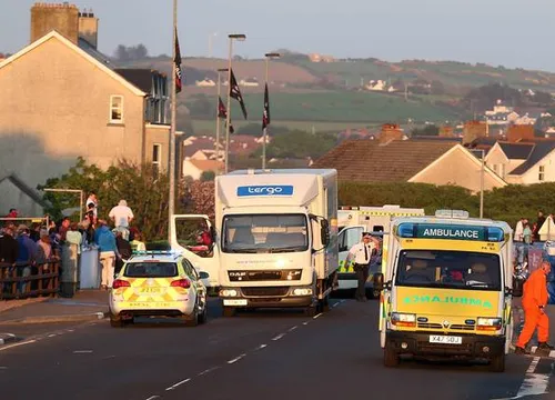 L'ultima immagine di Jamie Hodson in gara alla Dundrod 150