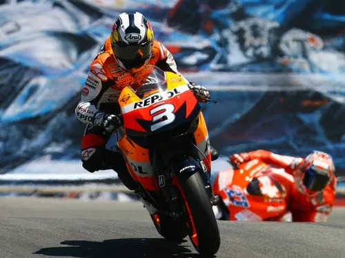 dani pedrosa corscrew laguna seca 2009