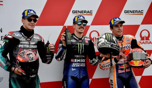 Fabio Quartararo, Maverick Vinales e Marc Marquez
