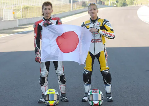 Toshimitsu Gondo e Hiroki Ono portabandiera del Sol Levante al CIV
