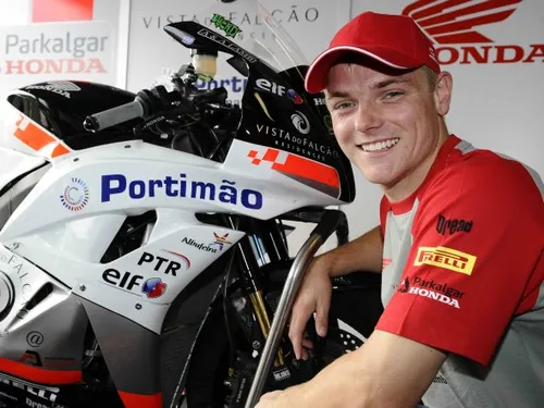 Gianluca Vizziello al via con la Kawasaki del Team Bolliger Switzerland