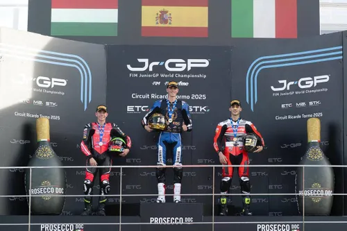 Il campione Iker Garcia al centro, Tibor Varga 2°, Jacopo Cretaro 3°&nbsp;