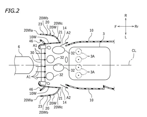 Details of the guide element’s connecting section and outer side surface