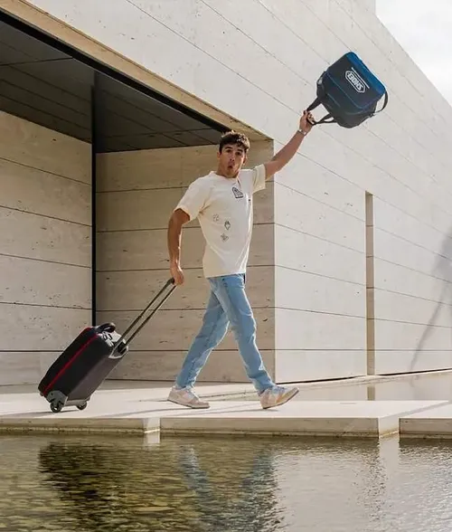 Interior living room with large bookcase and decor