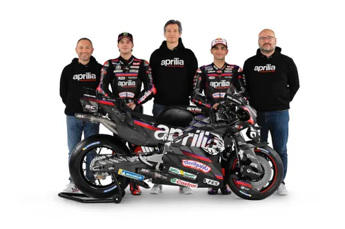 Aprilia Racing presentation at Sky studios in Milan