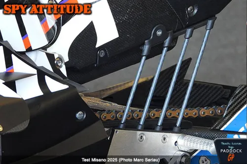 Left side of RS-GP showing removal of carbon tubes and chain guides update