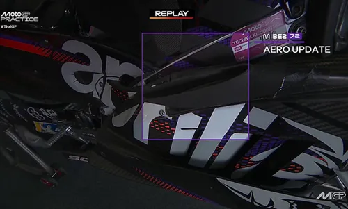 Front fairing with additional air intakes visible