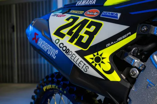 Tim Gajser’s Yamaha MX with special Valentino Rossi tribute livery