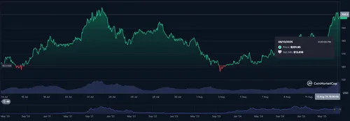 Solana koers CoinMarketCap