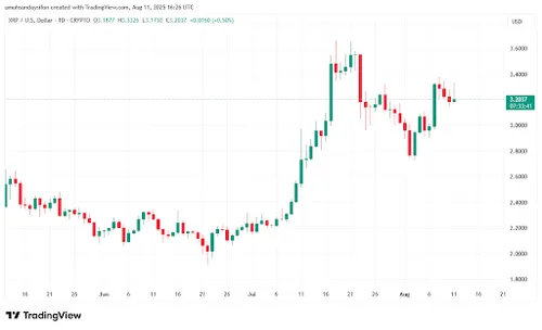 XRP/USD 1D Prijsgrafiek - Bron: TradingView