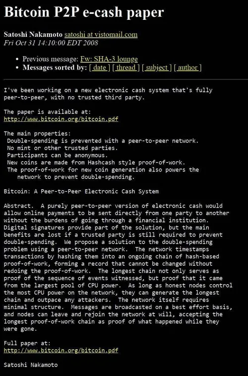 Bitcoin whitepaper