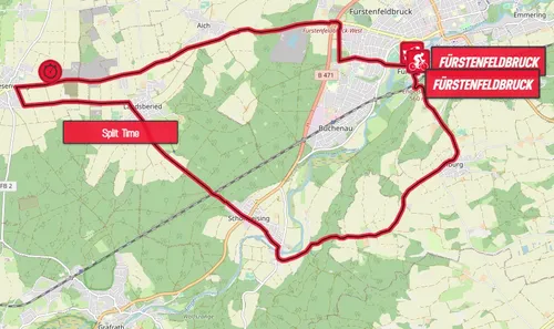 European Championsips time-trial map