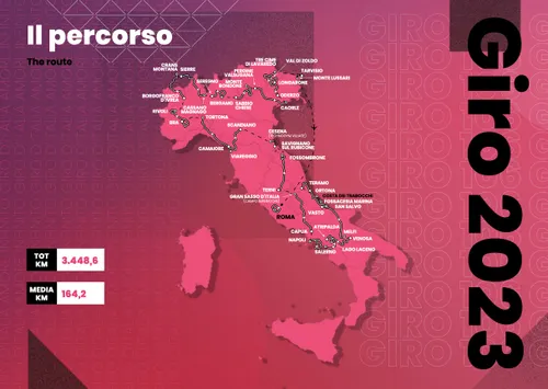 Official Map Giro d'Italia 2023