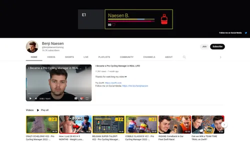 Benji Naesen's Youtube Channel