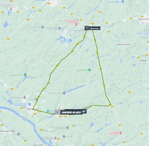 Paris-Nice stage 3 map