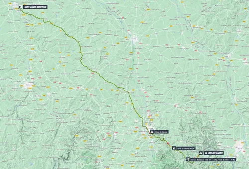 Paris-Nice stage 4 map