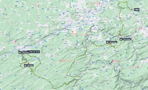 Map Flèche Wallone 2023